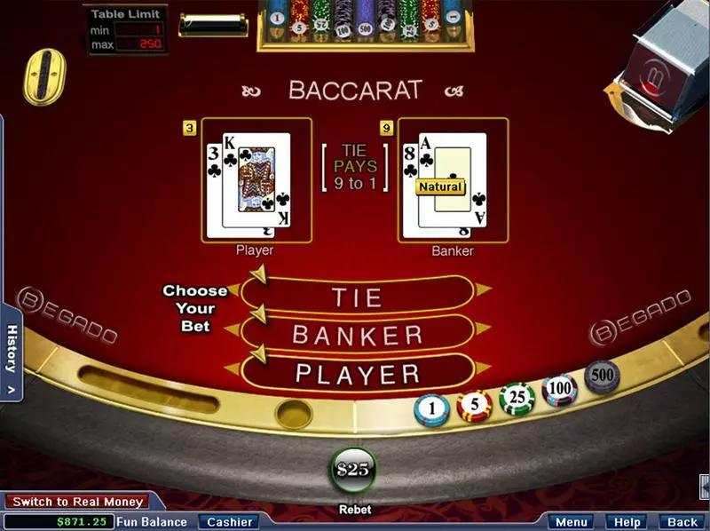 Baccarat made by NuWorks with 6 Deck