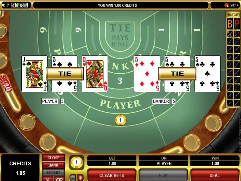 High Limit Baccarat made by Microgaming with 8 Deck
